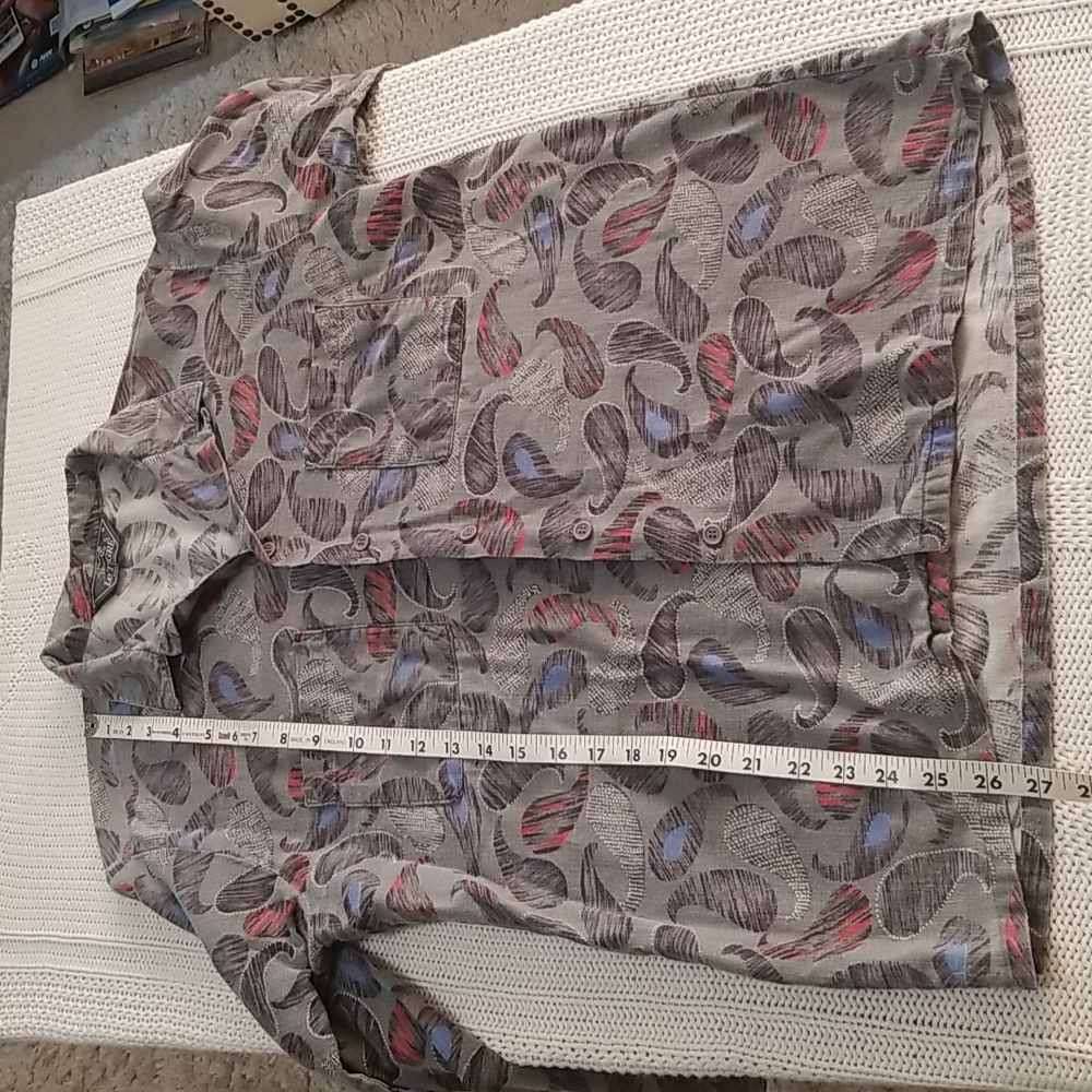 VTG Le Tigre paisley shirt - Picture 7 of 9